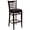 Black Vinyl Seat/Walnut Wood Frame, variant on Flash Furniture HERCULES Series Ladder Back Cherry Wood Restaurant Barstool