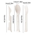 thumbnail image 3 of NWOKYZGH 3PCS Wheat Straw Cutlery, Reusable Utensils Set Portable Travel 3 in 1 Spoon fork Knife Tableware, Eco-Friendly, BPA Free, Flatware for Kids Adults, Travel Picnic Camping, 3 of 6