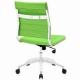thumbnail image 3 of Hawthorne Collection Armless Office Chair in Bright Green, 3 of 4