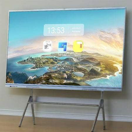 OmninexHub Smart Board, 65 Inch Interactive Whiteboard, Electronic Whiteboard, Screen Mirroring From Android And Ios for Live Streaming, for Advertising Display And Classroom