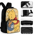 thumbnail image 4 of Winnie The Pooh Backpack 16 Inch Shoulder Laptop Bookbags Casual College Shoulder Bag Computer Daypack Women Men Travel Work, 4 of 6