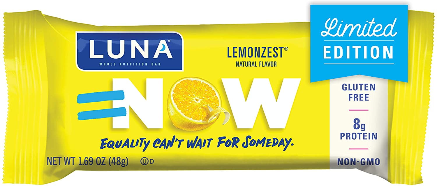 LUNA BAR Gluten Free Bars Lemon Zest Flavor (1.69 Ounce Snack