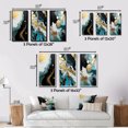 thumbnail image 4 of Designart "Essence of Nature Abstract in Gold and Black I" Abstract Painting Framed Wall Art Set Of 3 - Gold Modern Frame Gallery Set For Office Decor, 4 of 6