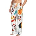 thumbnail image 3 of Kdxio Autumn Pumpkins Fall Leaves Print Men's Sleep Pajama Pant Lounge Pants with Pockets, 3 of 8