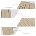 thumbnail image 6 of Pxxlle Plus Size Linen Pants for Women Loose Fit Wide Leg Palazzo Pant Casual Summer Drawstring High Waisted Pleated Trousers with Pockets Khaki S, 6 of 10
