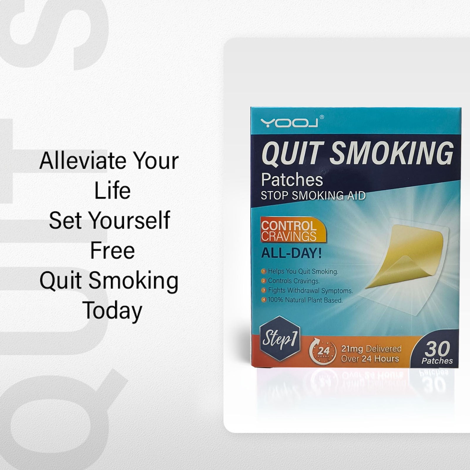 free cigarette patches RBUGR Nicotine 7mg/14mg/21mg/28mg, Quit Smoking Patches(42 Patches) youre investing in a transformative journey towards a healthier Nicotine Patches Step 1 (21mg)
