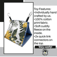 thumbnail image 3 of Impeckable Bird Toys 4000 Small Classic Hanging Hut Cozy Cotton and Fleece Cage Accessory for Small Birds Handcrafted in Florida for Budgies, Cockatiels, Parakeets, Lovebirds, and More, 3 of 8