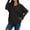 Black, variant on Annhoo V Neck Sweaters for Women Fall Long Sleeve Solid Color Pullover Tops Loose Comfy Knitted Blouse Tees