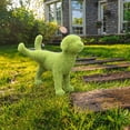 thumbnail image 4 of Almencla Figurines d'Animaux Floqués Statue Faux Verts Roches Artificielles Micro Paysage Résine Chiot Qui Fait Pipi, 4 of 8