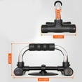 thumbnail image 2 of OULII 1 Pair H-type Push Up Bars Black for Calisthenics and Muscle Training, 2 of 6