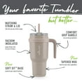 thumbnail image 3 of Reduce Cold1 40oz Tumbler with Handle, 3-Way Lid, Stainless Steel, Sand Gloss, 3 of 14