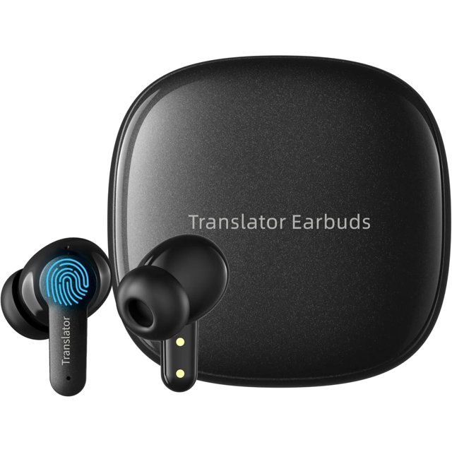 M3 Offline AI Translator Earbuds with Two-Way Real-Time Translation for 144 Languages and Accents No Subscription Required