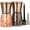 Copper, variant on Kitchen Bliss Premium Copper Stainless Steel Salt and Pepper Grinder Set - Short Glass Shakers - Adjustable Coarseness Mills - Refillable with Himalayan Salt, Black- Set of 2