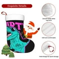 thumbnail image 5 of Salouo Rex Dinosaur With Sunglasses Print Christmas Stockings,Large Xmas Stocking Set of 1 Holiday and Farmhouse Stocking for Christmas Holiday Party Decoration(17.7*11 Inch), 5 of 7