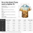 thumbnail image 5 of Susaid Sunflower Field Bliss Print Short Sleeve Shirts Button Down Casual Shirts Summer Beach Aloha Button Down Short Sleeve for Men ,3X-Large, 5 of 7