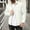 White, variant on Mens Lightweight Jacket Waffle Casual Fashion Bomber Coat Lapel Slim Fit Long Sleeve Button Down Shirt Jackets Solid White XL