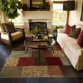 thumbnail image 4 of Oriental Weavers Hudson Area Rug 030C1 Casual Green Geometric Squares 10' x 13' Rectangle, 4 of 4
