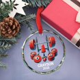 thumbnail image 4 of Personalized Weightlifting Xmas Ornaments Gift for Men Women Family Friends Birthday, Unique Weight Lifting Body Builder Christmas Ornament 2025, Custom Year Name Weightlifter/Gymer Glass Ornament, 4 of 6