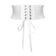 thumbnail image 1 of Cinturón de Mujer Cinturón de cinturo Fajas de Corsé Elástico Cinturón de de material cuero Artificial Y , Blanco, Los 60-80cm Blanco B Yinane Cinturón elástico ancho para mujer, 1 of 5