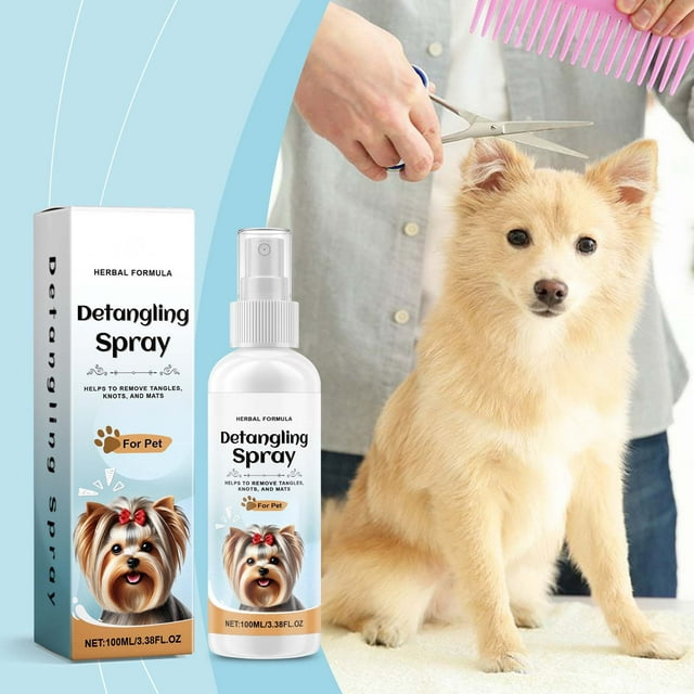 REK Dog Spray Easy To Use Conditioner Sensitive Skin Friendly Leave In Conditioner Detangler Spray 100ml