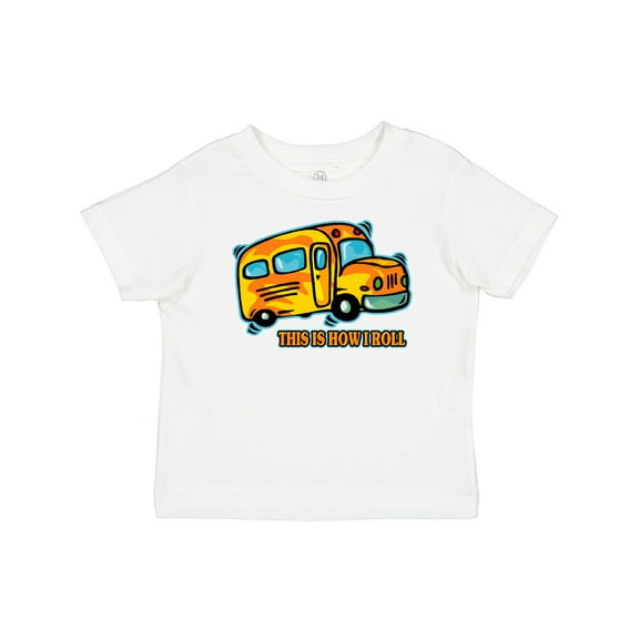 Inktastic How I Roll School Bus Boys or Girls Baby T-Shirt