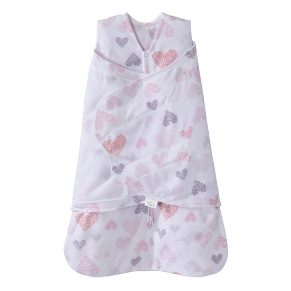 HALO® Safe Dreams wearable blanket - polyester knit - heart print - MD, Wearable blanket