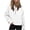 White, variant on Lovskoo Women's Half Zip Cropped Hoodies Sweatshirt Fleece Lined Pullover Lapel Collar Winter Clothes 2023 Outfits Outerwear Coat Yellow