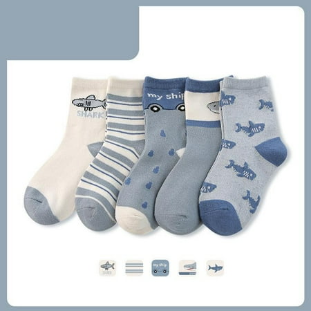 

40 pair Children Socks Autumn And Winter New Cartoon Cute Printing Comfortable Warm Slip On Color Random