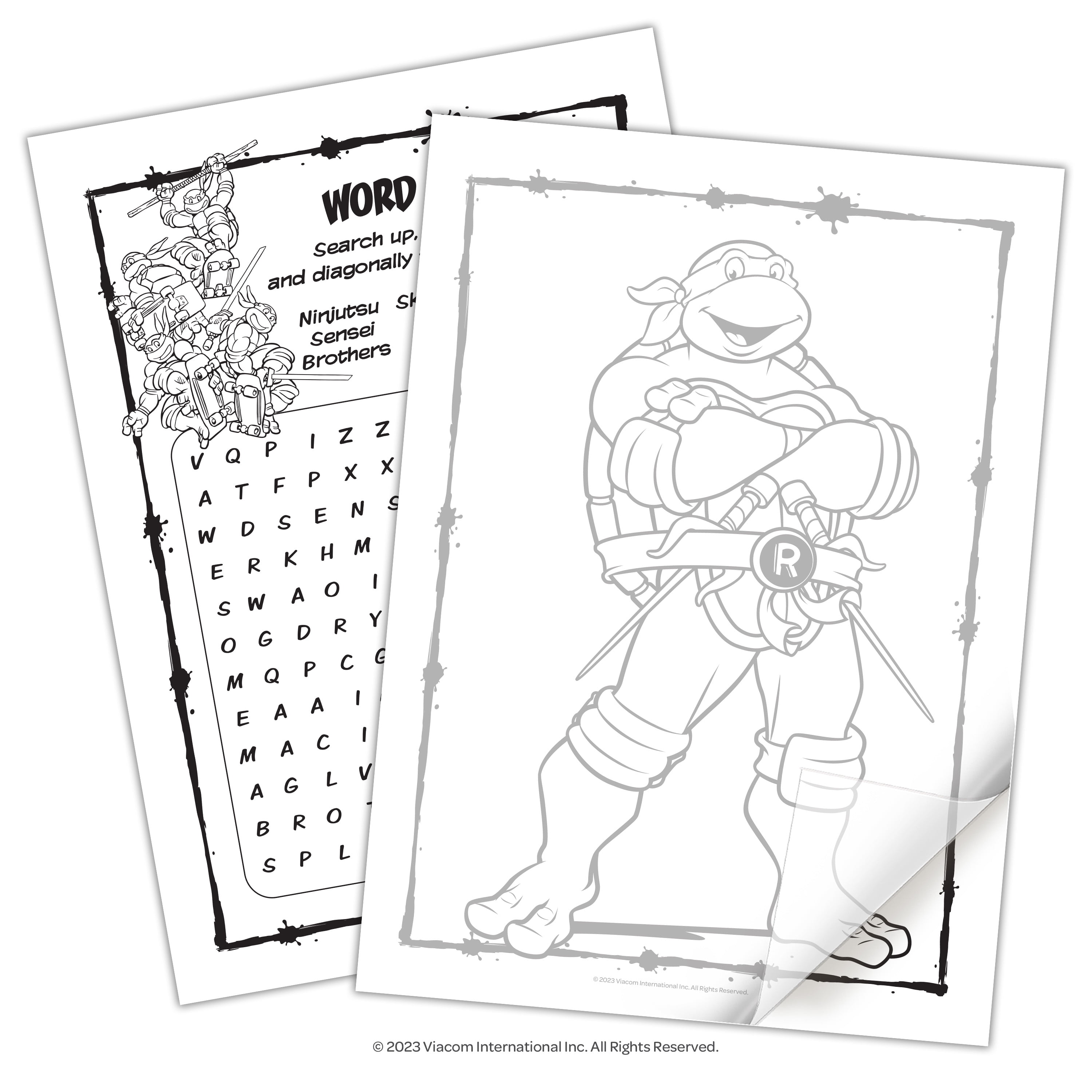 Teenage Mutant Ninja Turtles Coloring and Activity Book with Paper Mask, 48 Pages, Paperback Children's Book