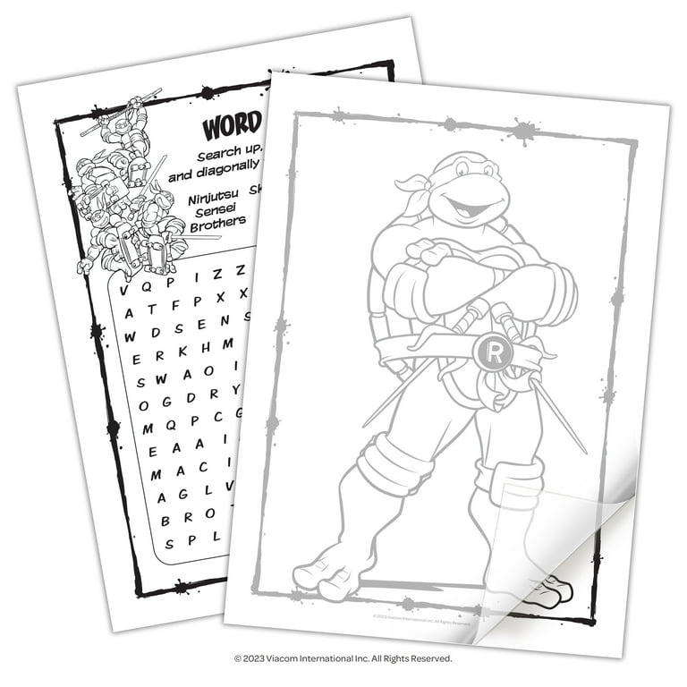 Vintage Teenage Mutant Ninja Turtles Coloring & Activity Book 2012 Unused