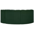 thumbnail image 3 of Meridian Furniture Arc Green Boucle Fabric Modular Sectional, 3 of 7