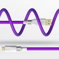 thumbnail image 4 of Kuymtek Teclado Conector Aviación Cable Tipo C en Espiral (púrpura), 4 of 8