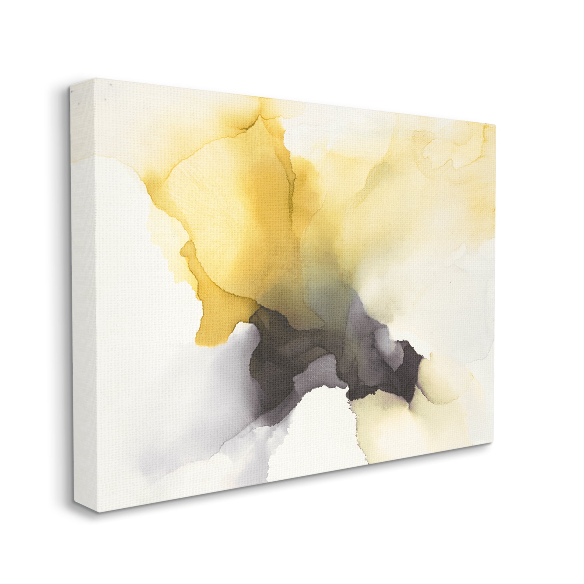 Stupell Industries Futuristic Yellow Cloud Abstraction Fluid Shape Distortion, 11 x 14, Designed by Kippi Leonard