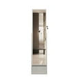 thumbnail image 7 of S-HOME White Jewelry Cabinet Armoire with Full Length Mirror, 360° Rotating Design, Lockable Storage and Drawers, 7 of 7