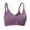 #1_Purple, variant on 2025 Women Daily Bra Front Closure Wireless Button Bras Push Up Full Coverage Bralettes Comfort Soft Fitted Bralette Ladies Bras Tops