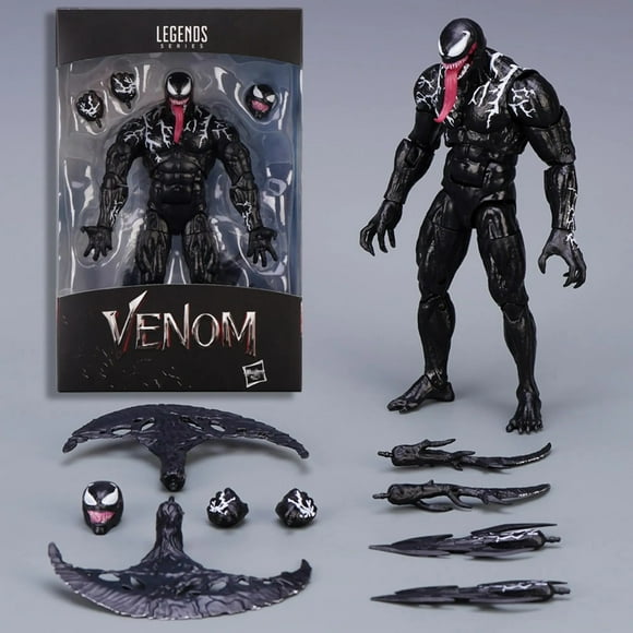 20cm Marvel Venom Shf Legends Action Figure Joint Movable Toys Change Face Statue Model Doll Collectible For Toy Gift