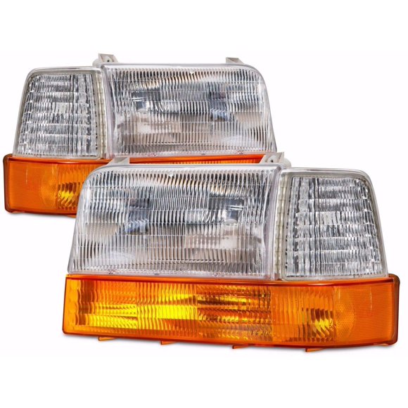RVLightings Damon Daybreak 1995-2000 RV Motorhome (Left & Right) Headlights Signal Corner Lights 6 Piece Set