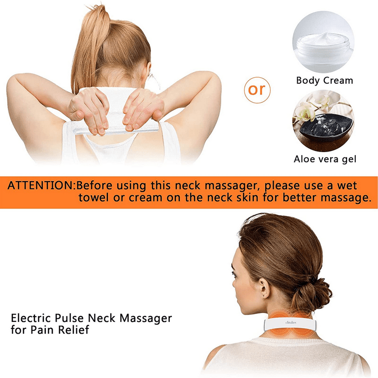 Electric Cervical Neck Pulse Massager Body Shoulder Muscle Relax Relieve  Pain 