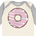 thumbnail image 4 of Inktastic Pink Donut, Donut Frosting, Donut Icing, Glaze Boys or Girls Long Sleeve Baby Bodysuit, 4 of 5
