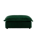 thumbnail image 3 of Newest 37" Ottoman, Green Corduroy with Removable Cover, Extra Long Footrest Stool for Living Room, 3 of 12