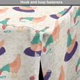 thumbnail image 4 of Hen Dog Crate Cover, Silhouettes of Hens Nibbling and Sitting with Blots on the Back, Easy to Use Pet Kennel Cover Small Dogs Puppies Kittens, 7 Sizes, Quartz Peach, by Ambesonne, 4 of 6