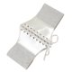thumbnail image 3 of Silver Corset Belt For Women Wide Dress Belt y2k Lace-up Elastic Waist Belt, 3 of 5