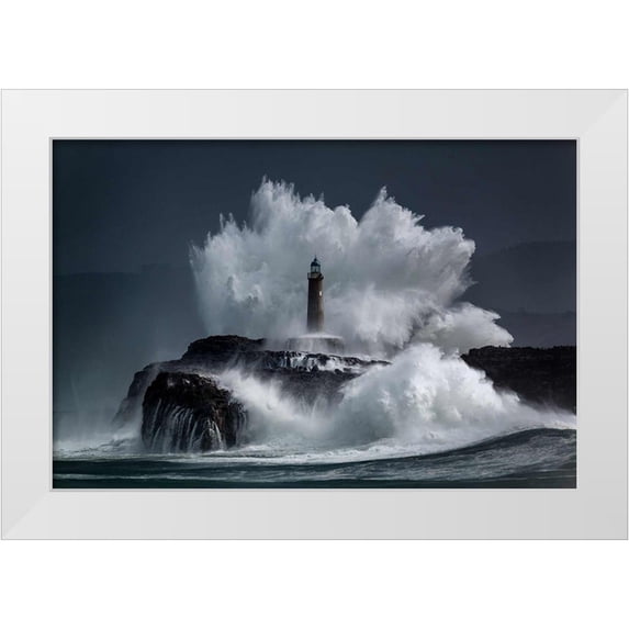 Concepcion, Jesus 24x17 White Modern Wood Framed Museum Art Print Titled - Comb