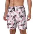 thumbnail image 2 of Daiia Pineapple Flamingo Mens Swim Trunks Swim Shorts Quick Dry Swim Shorts with Mesh Lining Pockets-XX-Large, 2 of 9