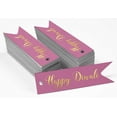 thumbnail image 2 of Inkdotpot Real Gold Foil Happy Diwali Tags Favor Hang Paper Tags 50 Pieces, 2 of 6