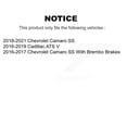 thumbnail image 2 of Transit Auto Rear Disc Brake Rotors and Semi-Metallic Pads Kit for Car Chevrolet Camaro Cadillac ATS K8F-104078, 2 of 11
