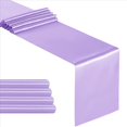 thumbnail image 3 of Paquete de 15 Caminos de Mesa de Satén de 12 X 108 Pulgadas de , Caminos de Mesa Lavanda para Bodas, Fiestas de Cumpleaños, Decoraciones para Banquetes, 3 of 5