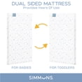 thumbnail image 5 of Simmons Kids Quiet Nights Dual Sided Baby Crib Mattress & Toddler Mattress - Sustainably Sourced Core - Waterproof - Hypoallergenic - GREENGUARD Gold Certified (Natural) - Made in USA, 5 of 9