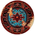 thumbnail image 2 of Safavieh Vintage Hamadan Dania Oriental Area Rug, Red/Light Blue, 6'7" x 6'7" Round, 2 of 10