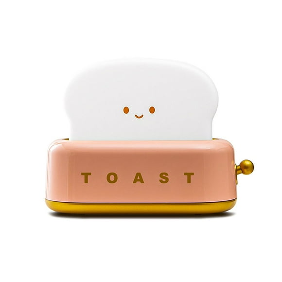Night Light Toaster for Cute Room Decor For Bedroom Living Room Dining Room Desktop Filling Adjustable Timer Christmas Gift for Girls Boys Friends